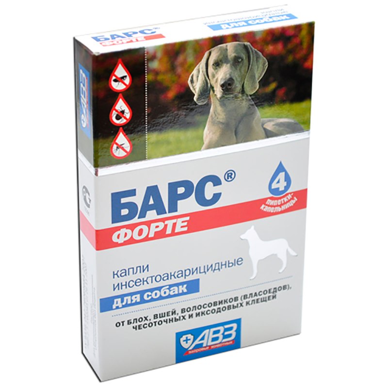 Капли Барс для собак 1пип4,2мл 20-30кг (уп)