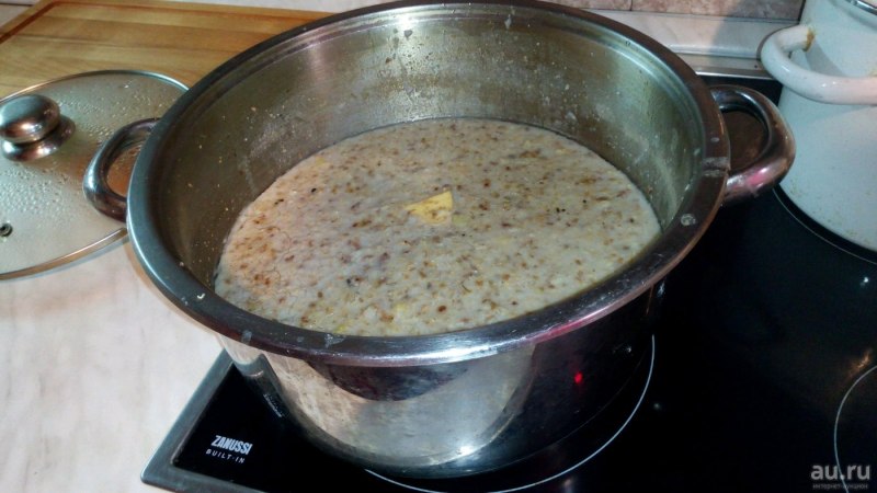 Каша с мясом для собаки