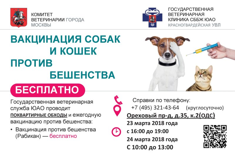Прививка от бешенства 2020