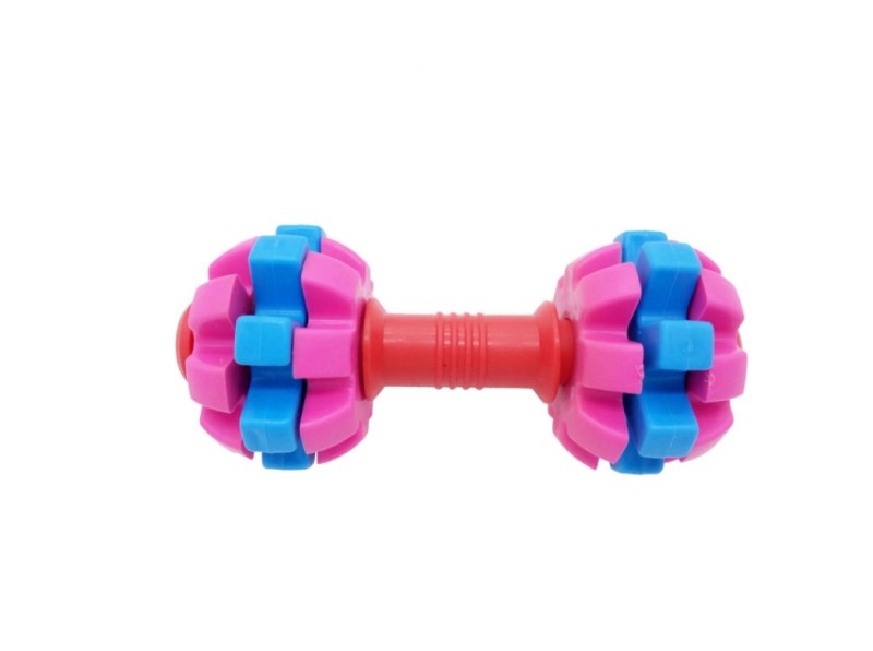 Игрушка для собак Dental гантель с колокольчиком TPR 12 см Homepet