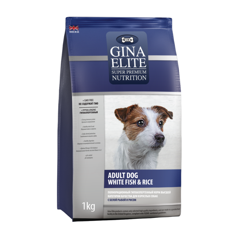 Корм для собак Gina Elite (15 кг) Grain free large Breed Dog Turkey, Sweet Potato & Cranberry