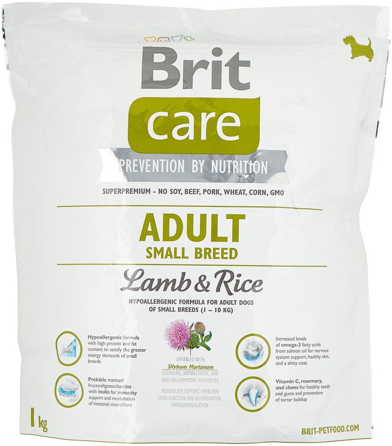 Brit Care 12+3кг Adult Medium ягненок с рисом для взрослых собак средних пород