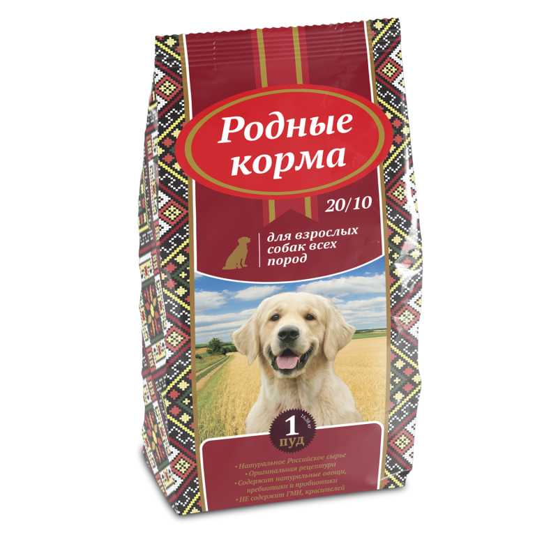 Корм для собак родные корма (16.38 кг) сухой корм для щенков