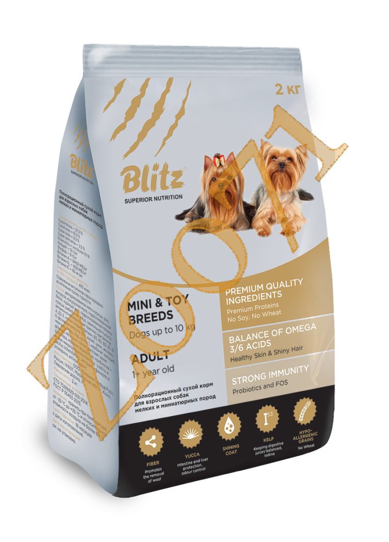 Корм для собак Blitz (2 кг) Puppy Lamb & Rice all Breeds Dry