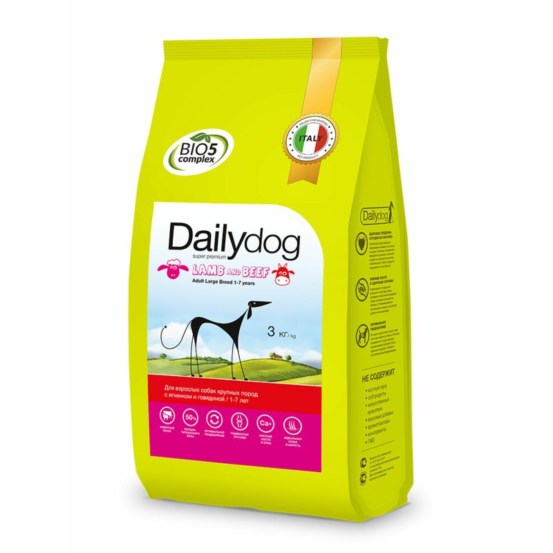 Корм для собак Dailydog Adult Medium Breed Lamb and Rice
