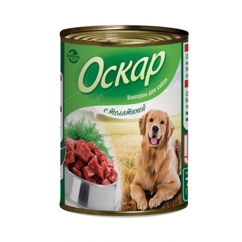 Корм для собак Оскар консервы для собак с бараниной (0.75 кг) 9 шт.