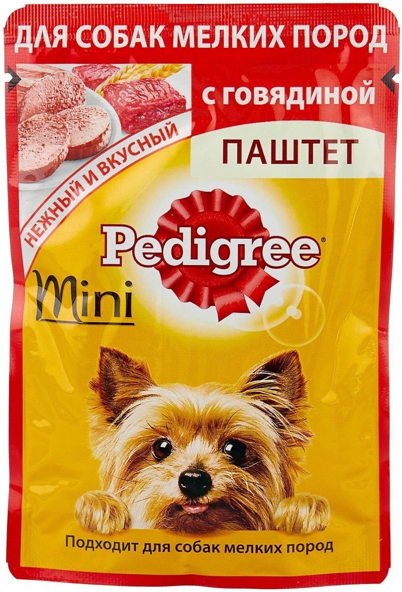 Pedigree корм для собак говядина 100г