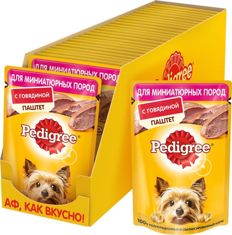 Лакомство для собак pedigree подушечки