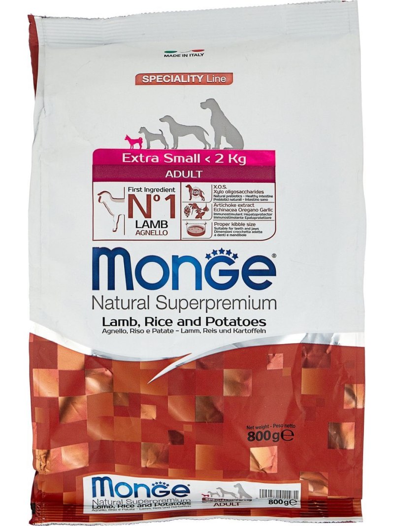 Сухой корм для щенков мелких пород Monge Dog Speciality Mini ягненок 800 г