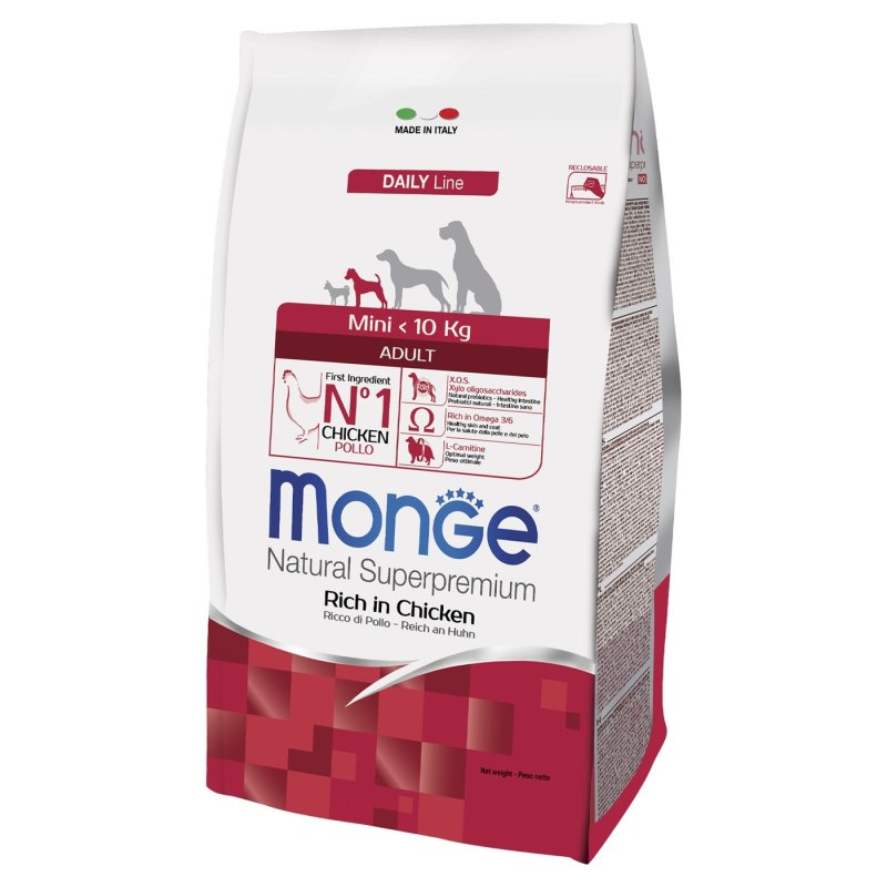 Корм для щенков Monge Daily line для здоровья костей и суставов, курица 800г