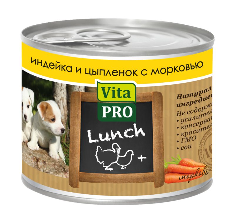 Влажный корм VITAPRO С домашней птицей и цукини для собак 400 г