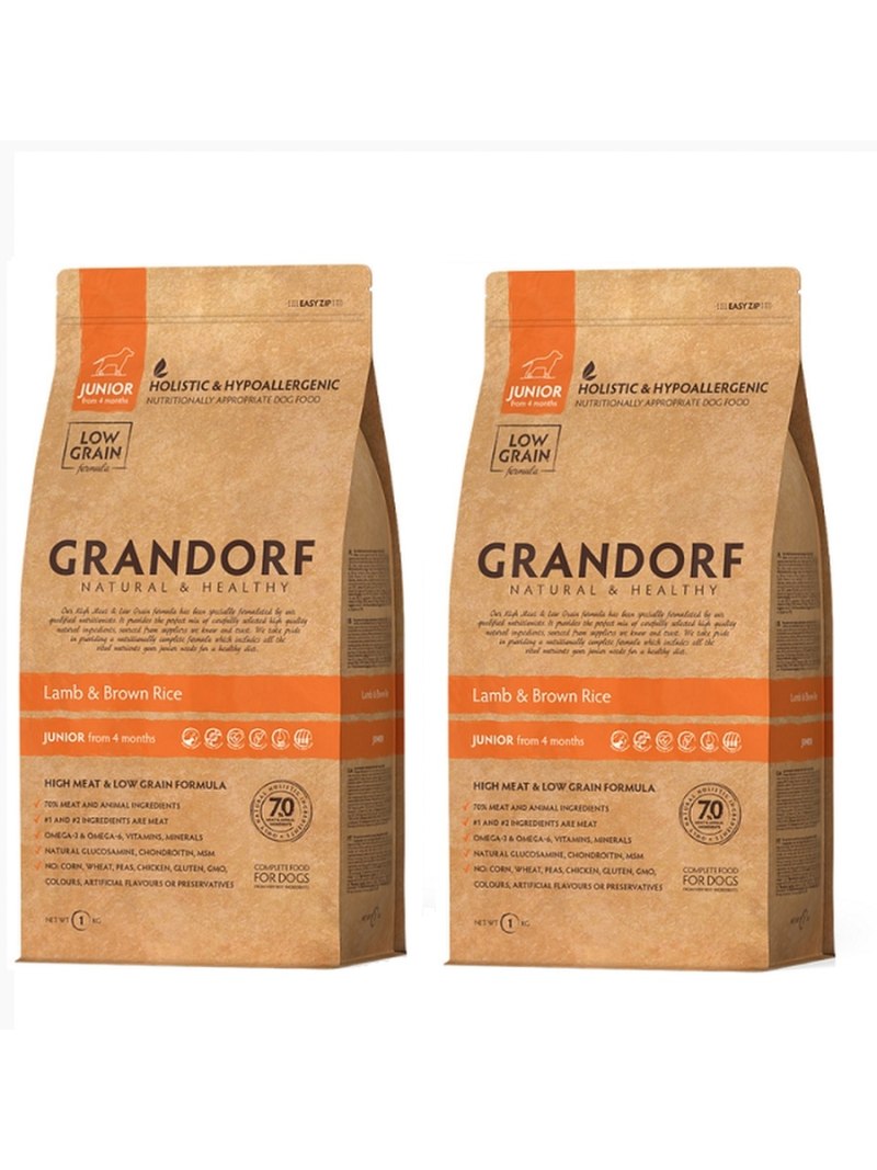 Корм для кошек Grandorf (2 кг) 1 шт. Ягнёнок с рисом Indoor