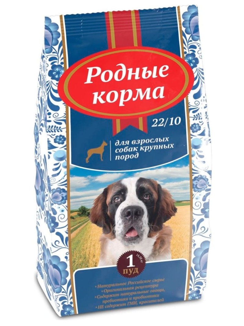 Родные корма для собак 16.38 кг