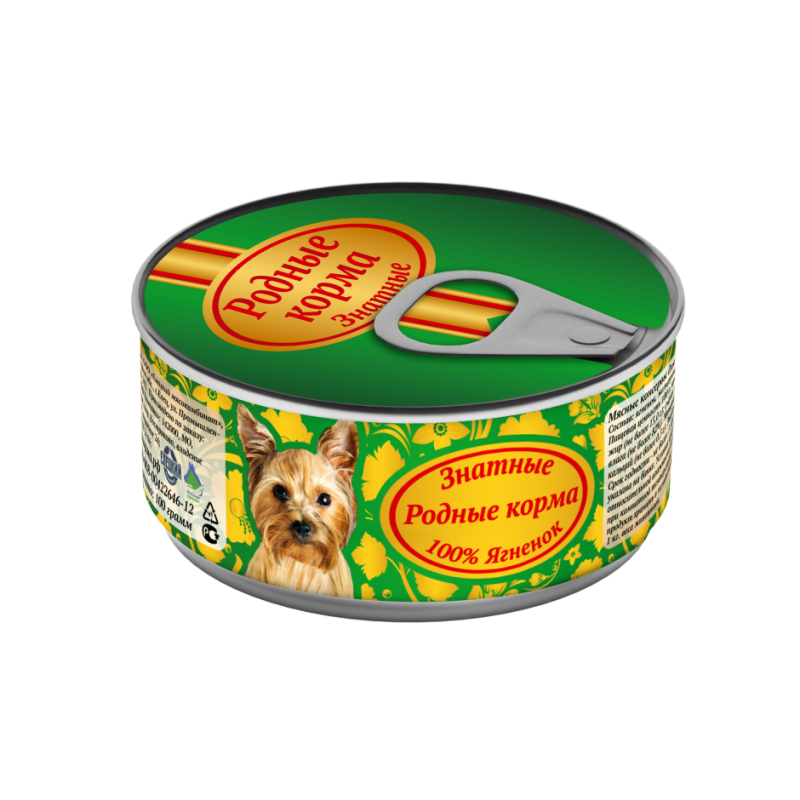 Родные корма конс. Д/кошек 410гр ягненок