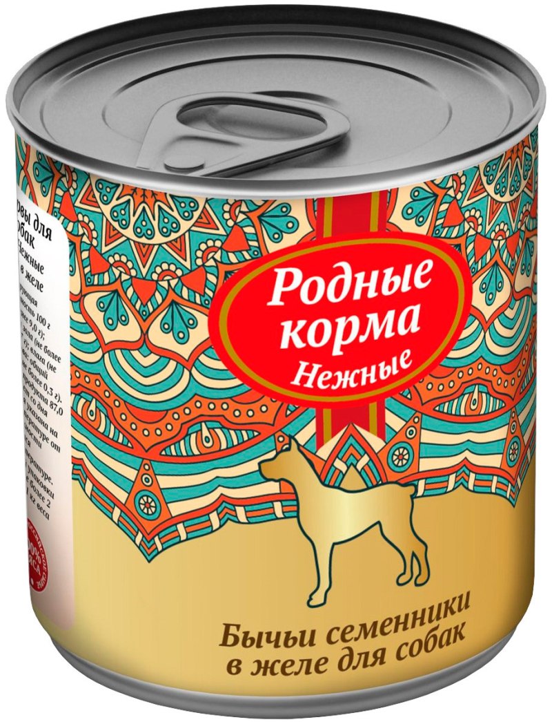 Родные корма 240 г нежные консервы сердечки индюшиные в желе для собак