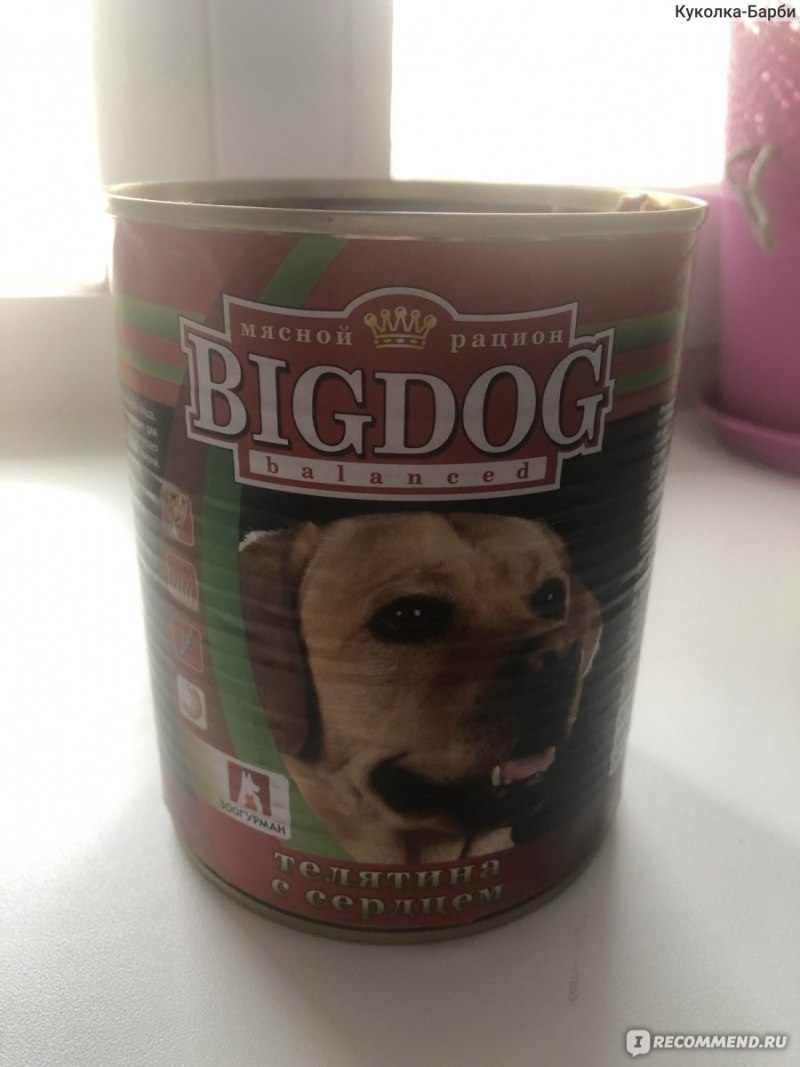 Зоогурман для собак big Dog с гречкой