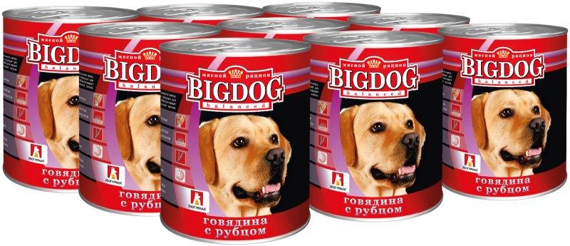 Зоогурман big Dog конс д/собак говядина с рубцом 850гр