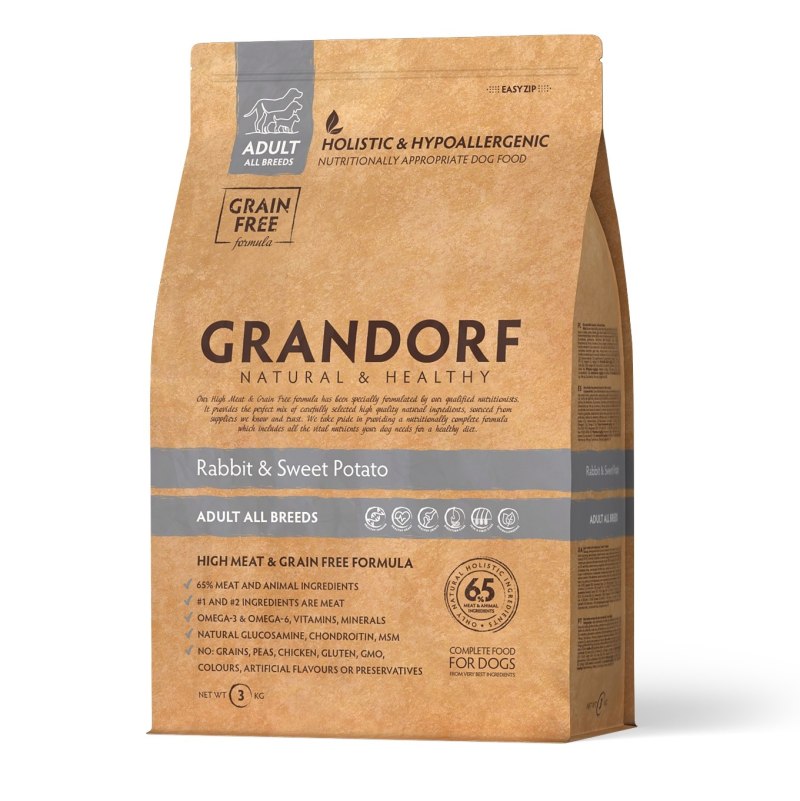 Корм для собак Grandorf (1 кг) 4 meat & Brown Rice мини