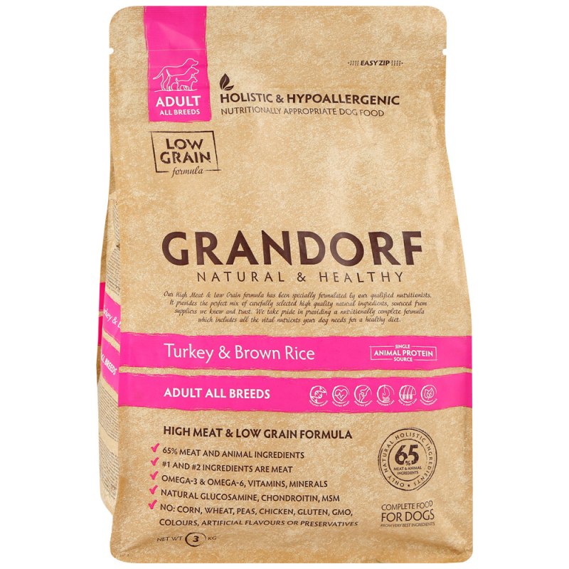 Корм для кошек Grandorf (2 кг) 1 шт. Ягнёнок с рисом Indoor