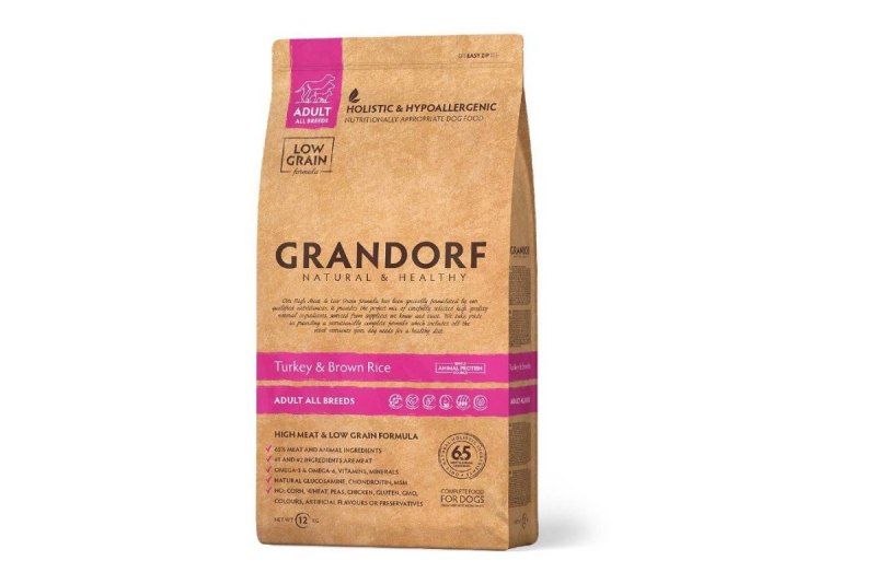 Корм для собак Grandorf (3 кг) ягнёнок с рисом Медиум