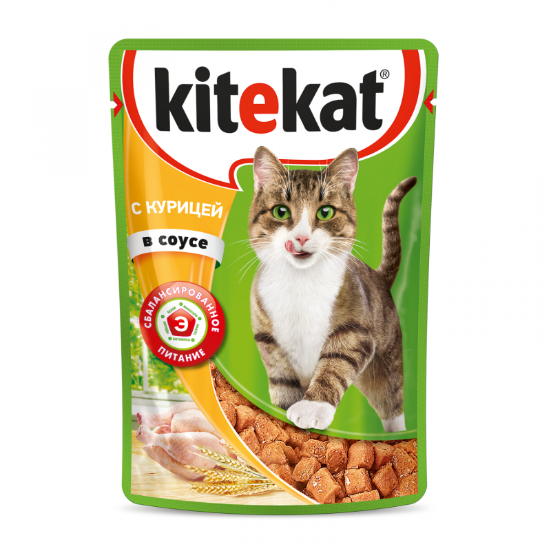 Корм Kitekat мясной пир 800г