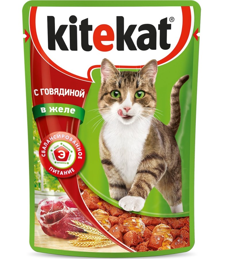 Корм для кошек Kitekat с курицей 28шт. Х 85 Г