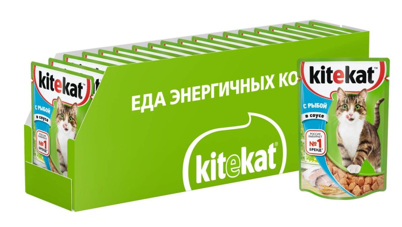 Корм Kitekat с кроликом в желе 85гр