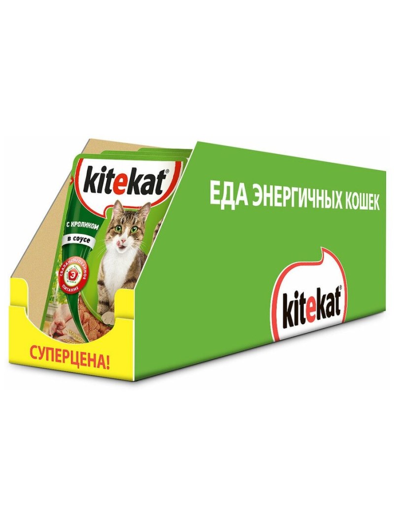 Корм для кошек Kitekat мясной пир 350 г