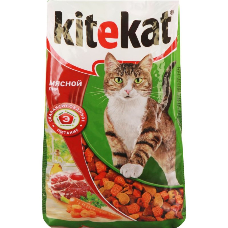 Корм д/кошек Китекат 350г мясной пир