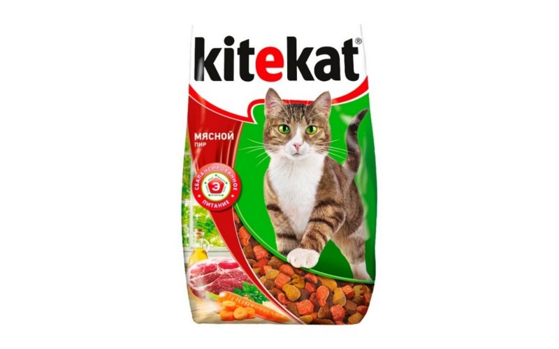 Корм д/кошек Китекат 350г мясной пир
