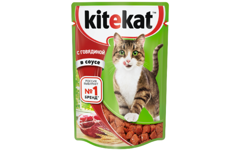 Корм д/кошек Китекат 350г мясной пир