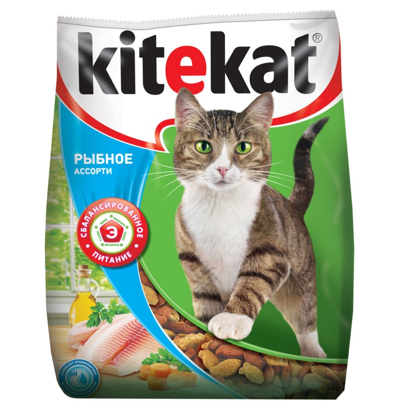 Корм д/кошек Китекат 800г мясной пир
