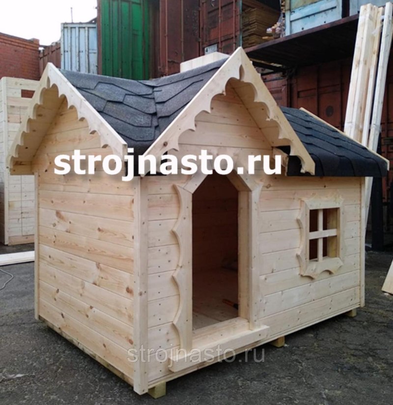 Собачья конура зимняя