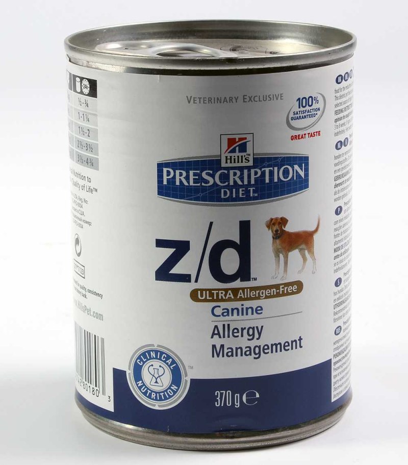 Хиллс canine z/d Ultra Allergen-free