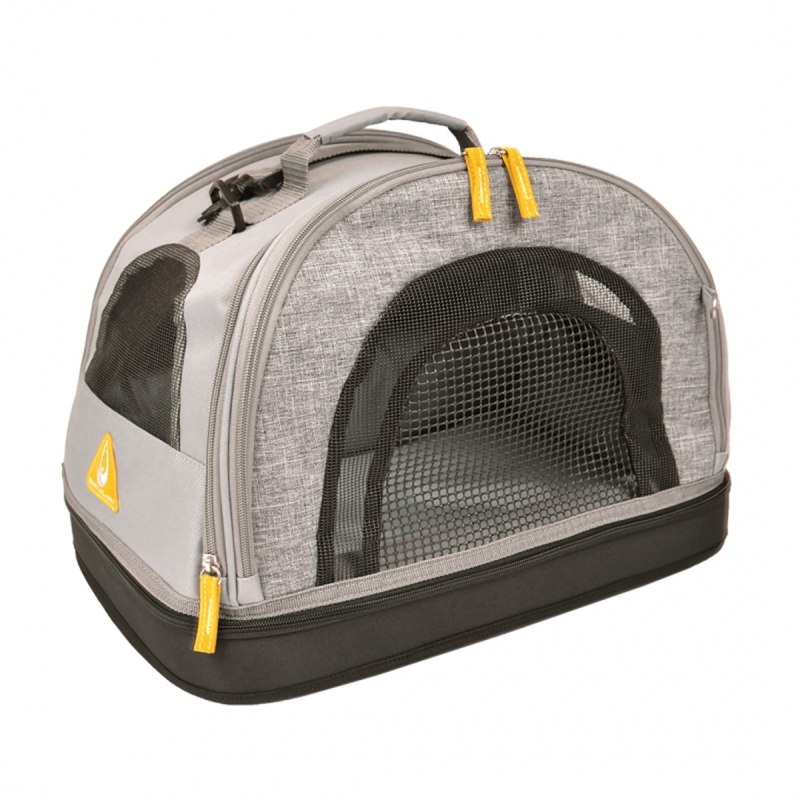Сумка-переноска для животных Duvo+ до 6кг," Promenade Paris Tomboy 3in1", серая, 44x31x31см