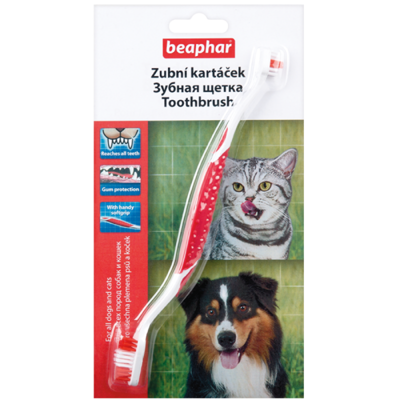 Зубная щётка 2-Размерная на блистере д/собак и щенков Beaphar Toothbrush