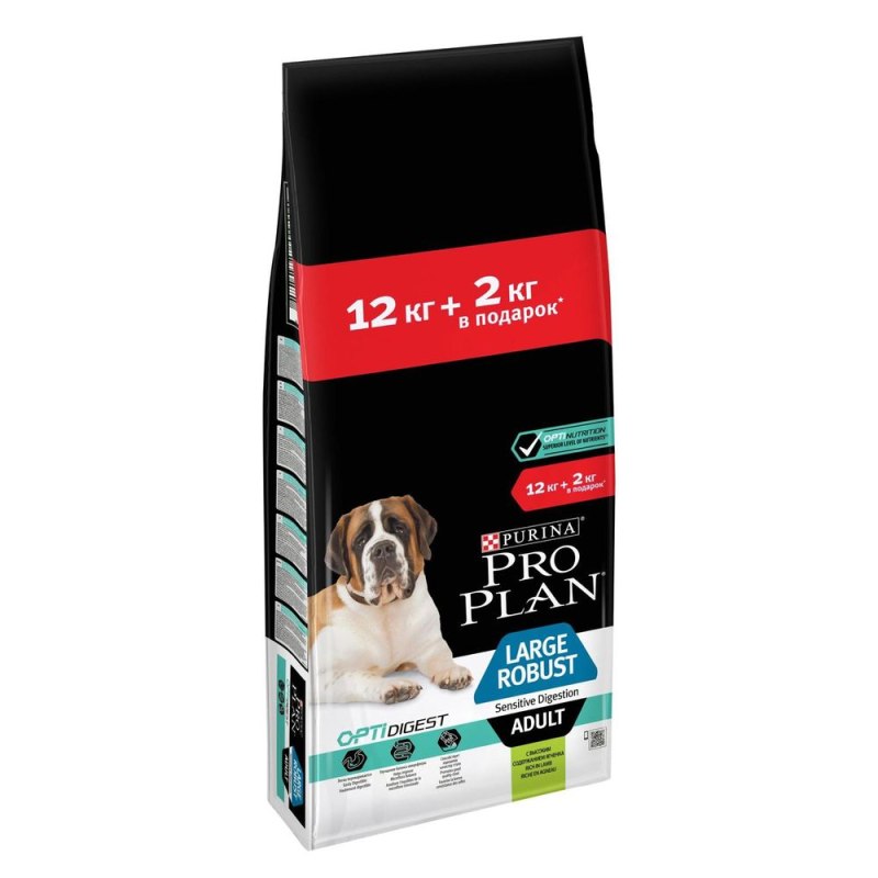 Корм для собак Purina Pro Plan OPTIDIGEST ягненок с рисом 14 кг