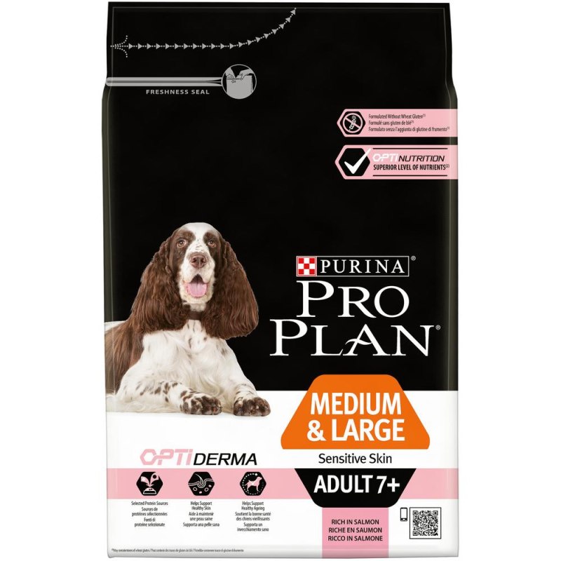 PROPLAN Medium Adult sensitive Skin для взрослых собак средних пород "лосось" 7 кг.
