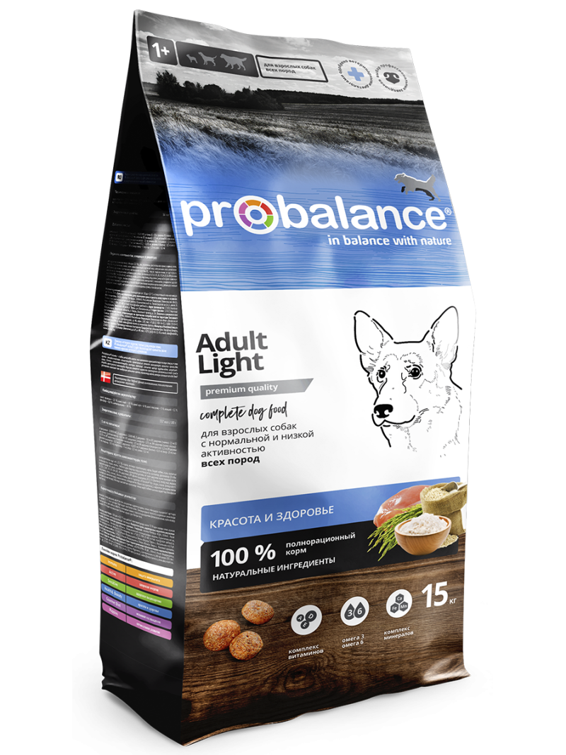 Корм PROBALANCE Adult Immuno small&Medium, 3 кг