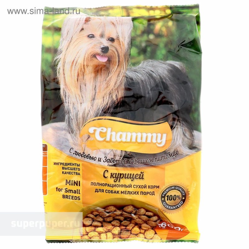 Сухой корм Chammy/Чамми для собак 600 курица