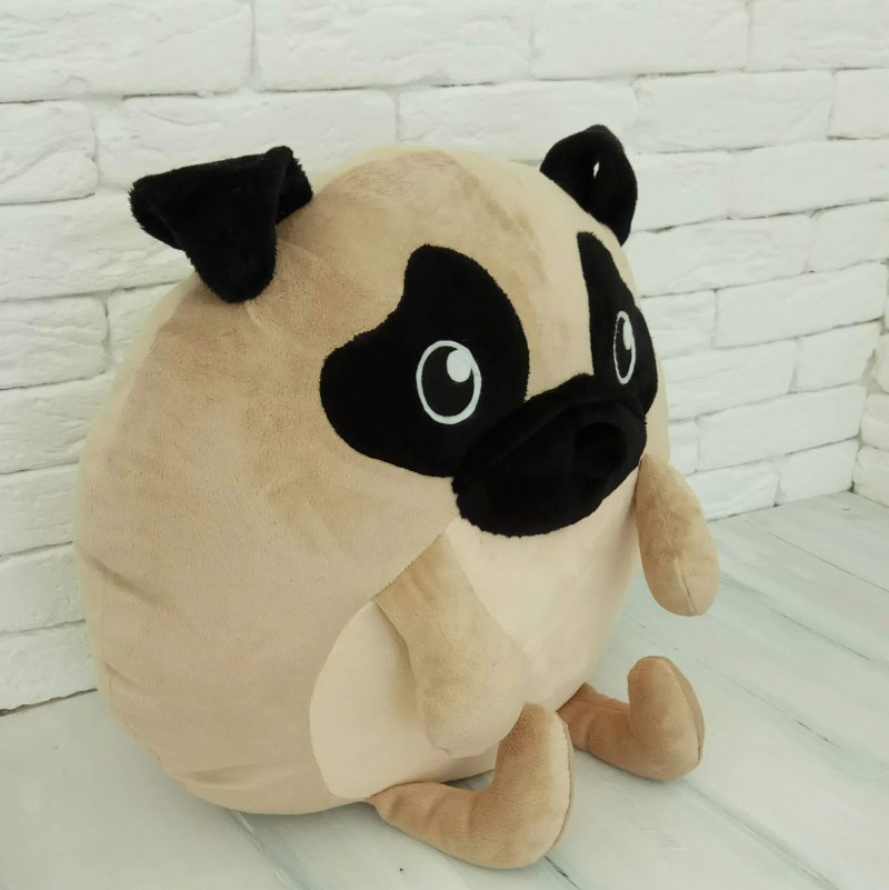 Мягкая игрушка "собака Мопс" jx303508608w