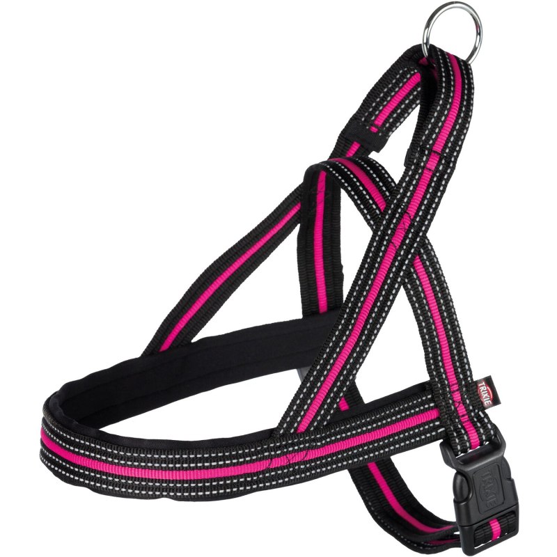 Шлейка трикси lead`n walk Soft l-XL 65-105см/25мм черный 13057