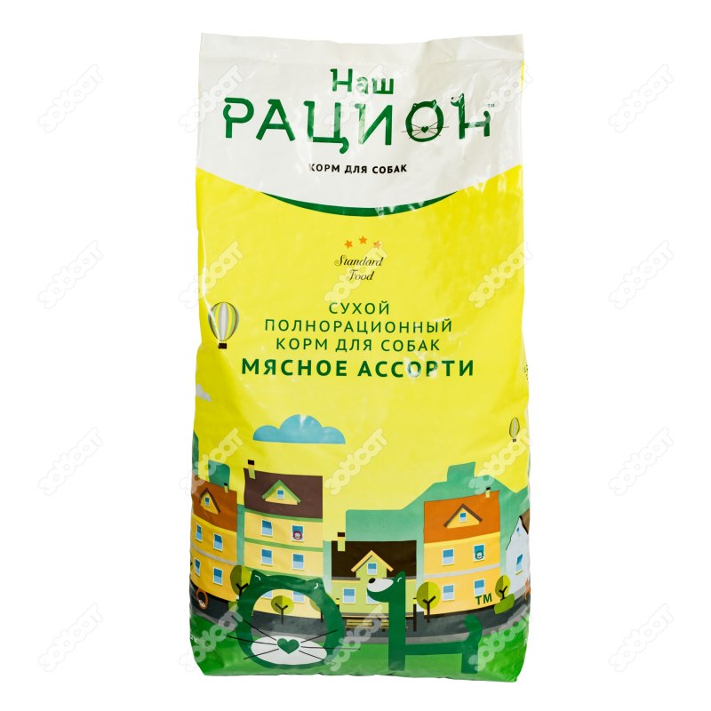 Корм для собак наш рацион (15 кг) мясное ассорти