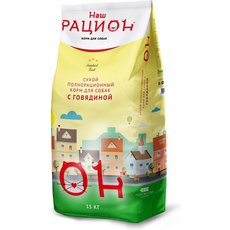 Корм сухой для кошек наш рацион 1.5 кг