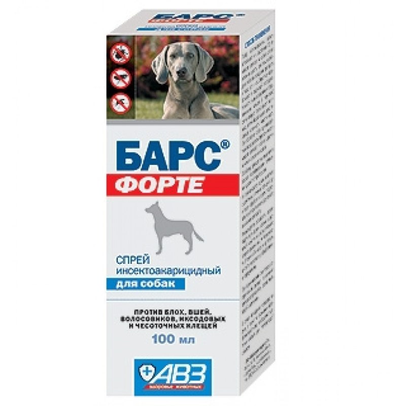 Барс спрей для собак, 100 мл.
