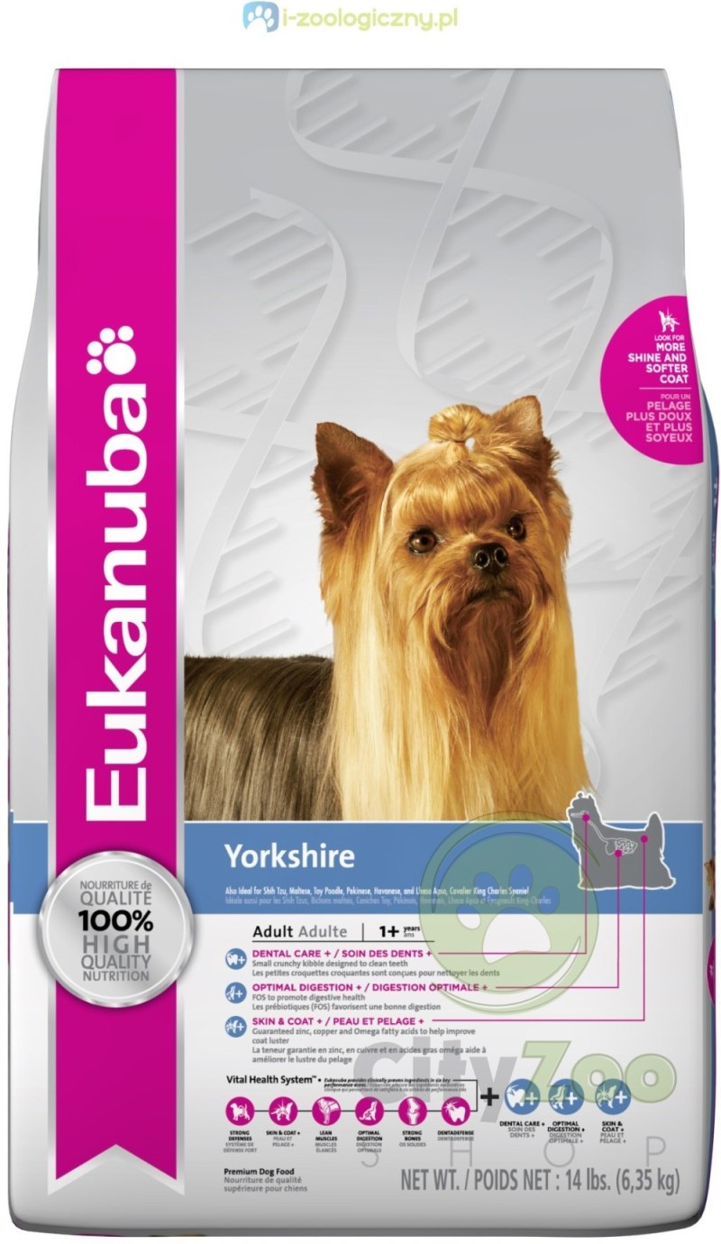 Корм Eukanuba для йоркширского терьера