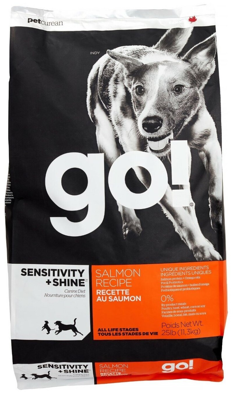 Корм для собак go! Sensitivity + Shine утка 11.35 кг