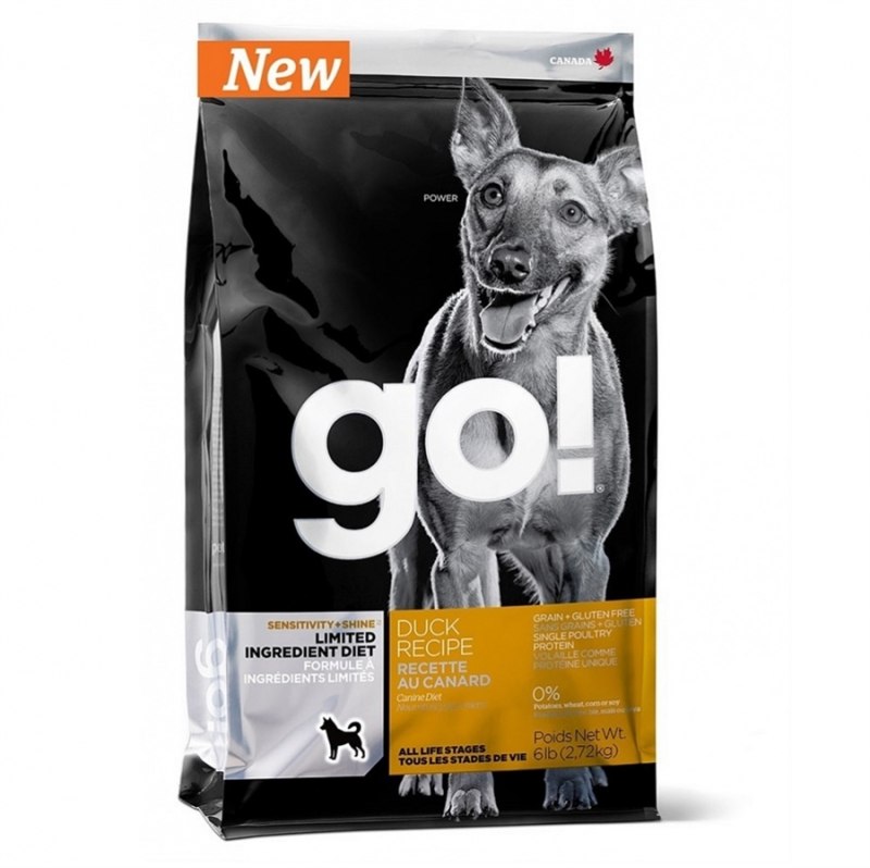 Корм для собак go! Sensitivity + Shine утка 11.35 кг