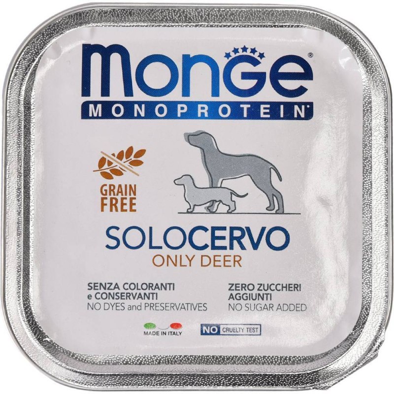 Monge Dog Monoprotein solo консервы для собак паштет из говядины 150г