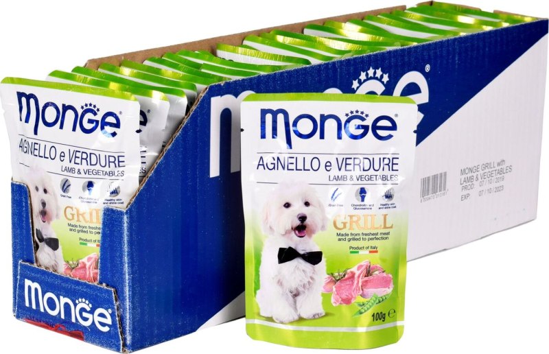 Monge Dog Grill Pouch паучи для собак говядина 100г